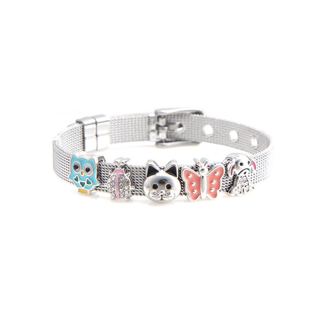 Charm 8mm Mesh Bracelet Set - Shopeasywear