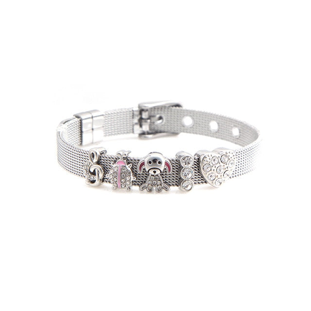 Charm 8mm Mesh Bracelet Set - Shopeasywear