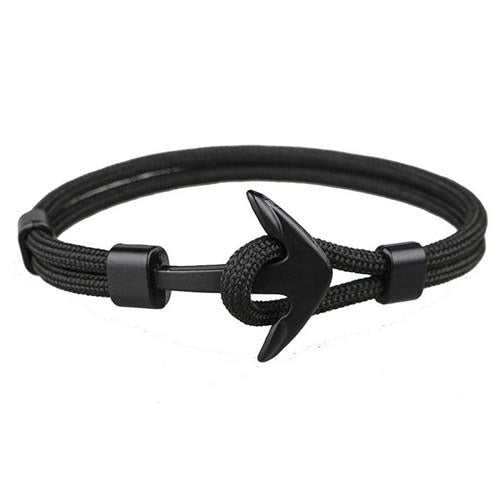 Fashion Black Anchor Bracelets - Shopeasywear