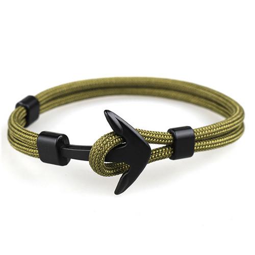 Fashion Black Anchor Bracelets - Shopeasywear