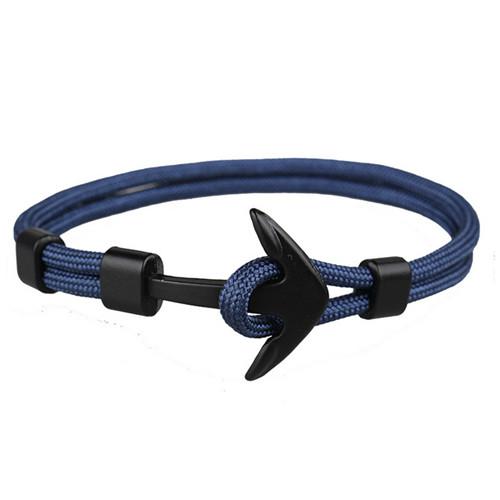 Fashion Black Anchor Bracelets - Shopeasywear