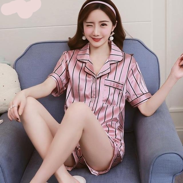 Floral Print Short Sleeve Top and Shorts Pajamas