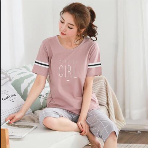 Plus Size M-5XL Women Pajamas Set