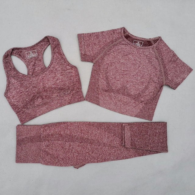 5Pcs Women Vital Seamless Yoga Set