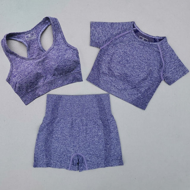 5Pcs Women Vital Seamless Yoga Set