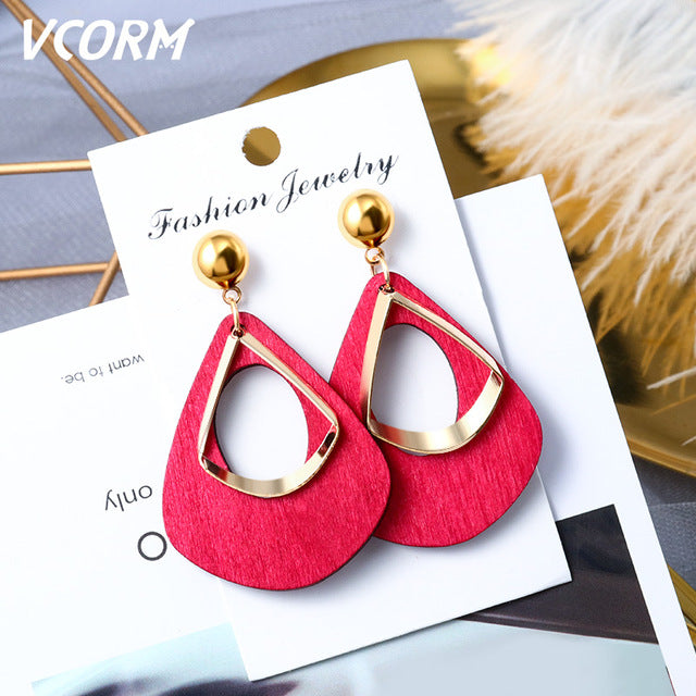 Korean Acrylic Earrings For Women