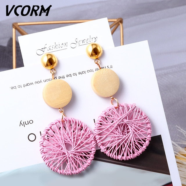 Korean Acrylic Earrings For Women