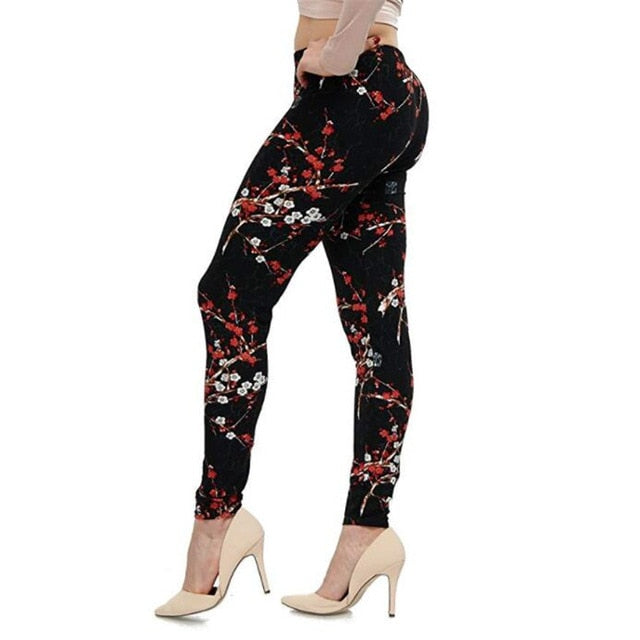 New 2020 Print Flower Leggings