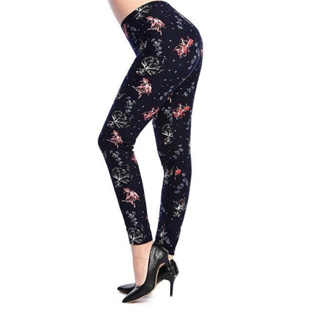 New 2020 Print Flower Leggings