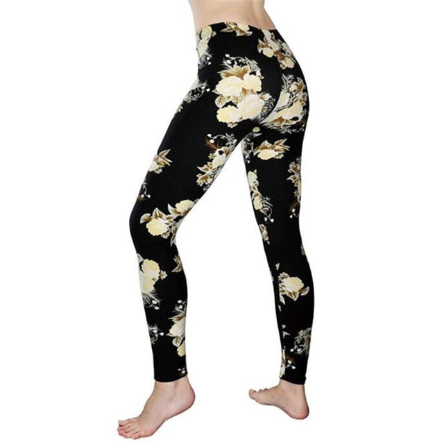 New 2020 Print Flower Leggings