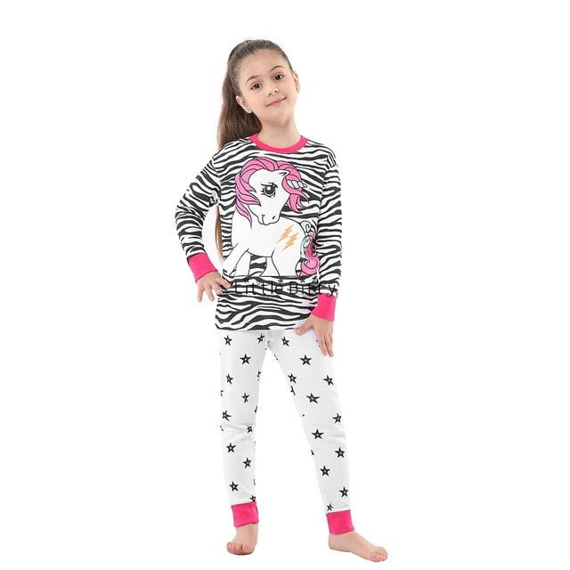 New Baby Girls Long Sleeve Cotton Pajamas