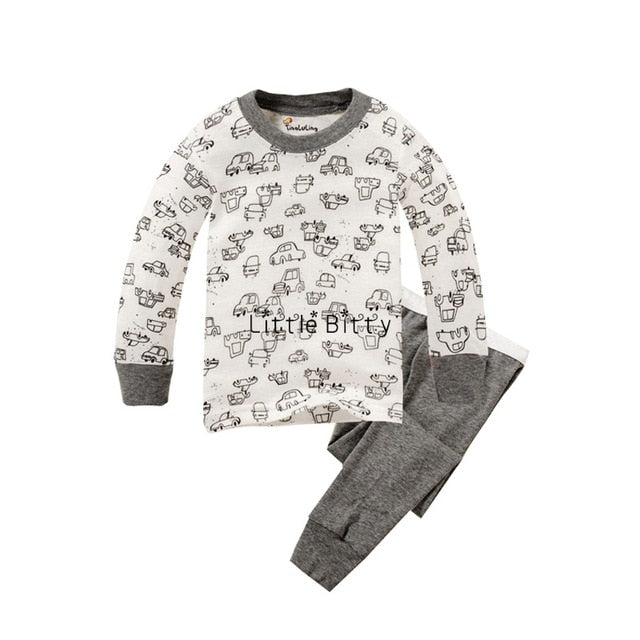 New Baby Girls Long Sleeve Cotton Pajamas