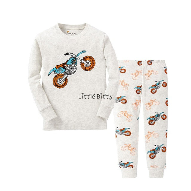 New Baby Girls Long Sleeve Cotton Pajamas