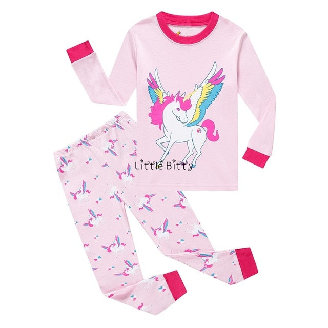 New Baby Girls Long Sleeve Cotton Pajamas