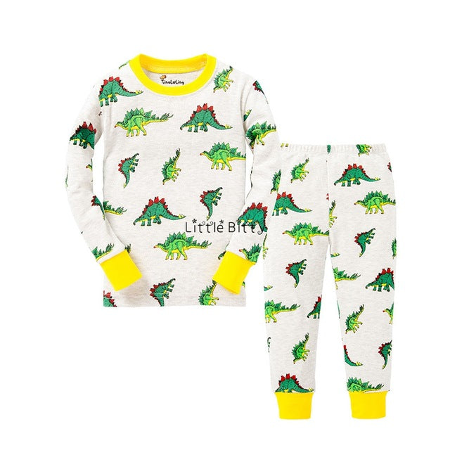 New Baby Girls Long Sleeve Cotton Pajamas