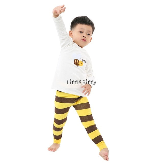 New Baby Girls Long Sleeve Cotton Pajamas