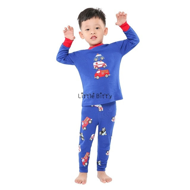 New Baby Girls Long Sleeve Cotton Pajamas