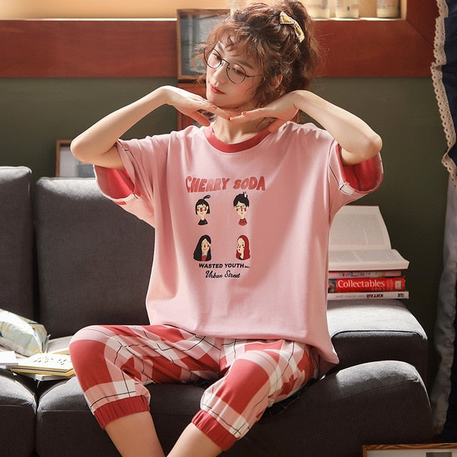 Summer Women's Pajama Set | Plus Size