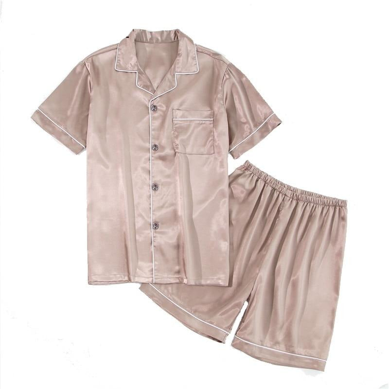 New Silk Satin Pajamas Set