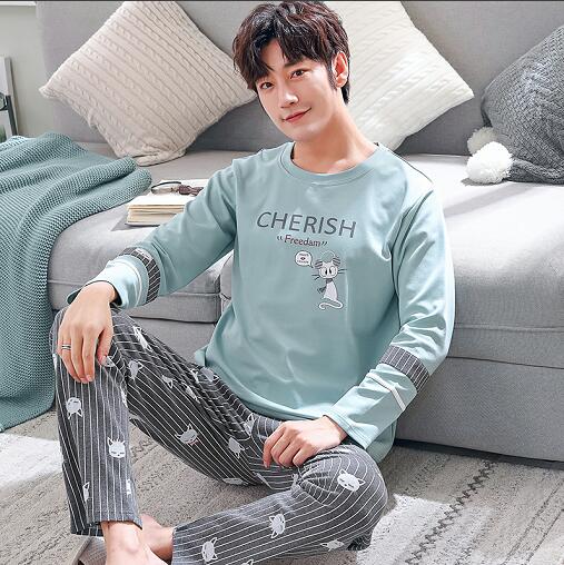 100% Cotton Couple Pajamas - Jeglow store