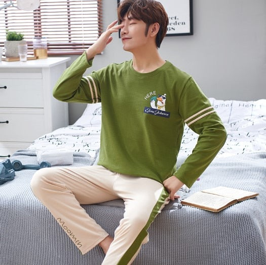 100% Cotton Couple Pajamas - Jeglow store