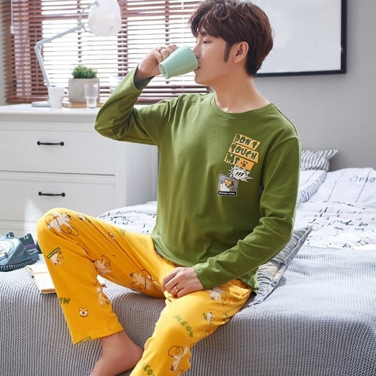 100% Cotton Couple Pajamas - Jeglow store