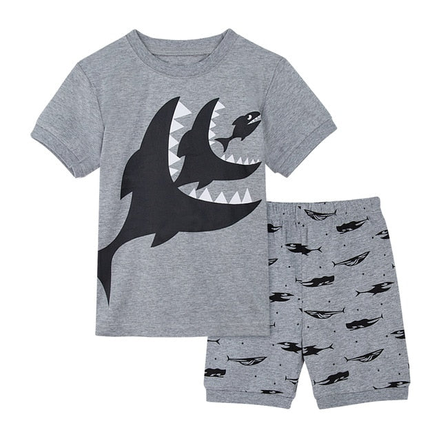 Dinosaur Football Sleepwear Set For Kids