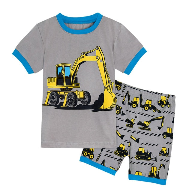 Dinosaur Football Sleepwear Set For Kids
