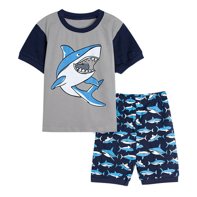 Dinosaur Football Sleepwear Set For Kids