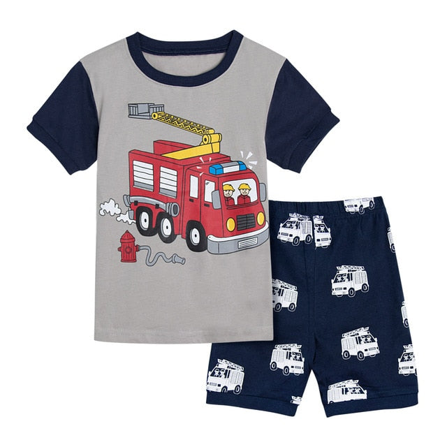 Dinosaur Football Sleepwear Set For Kids