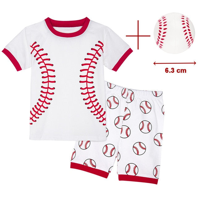 Dinosaur Football Sleepwear Set For Kids