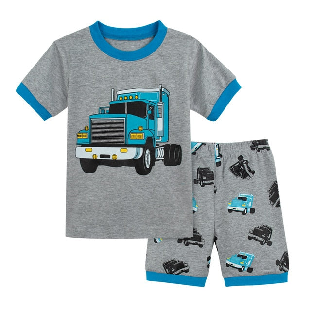 Dinosaur Football Sleepwear Set For Kids