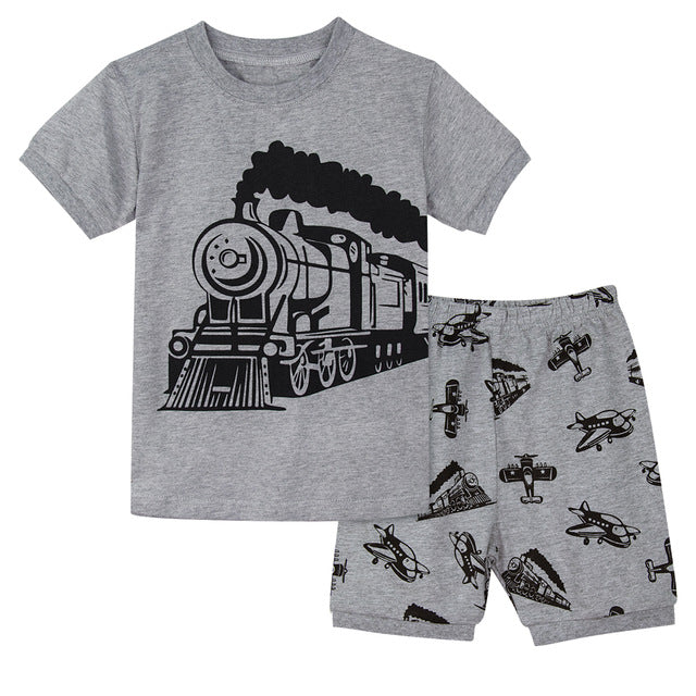Dinosaur Football Sleepwear Set For Kids