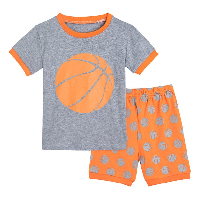 Dinosaur Football Sleepwear Set For Kids