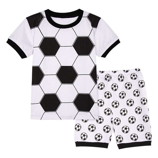 Dinosaur Football Sleepwear Set For Kids