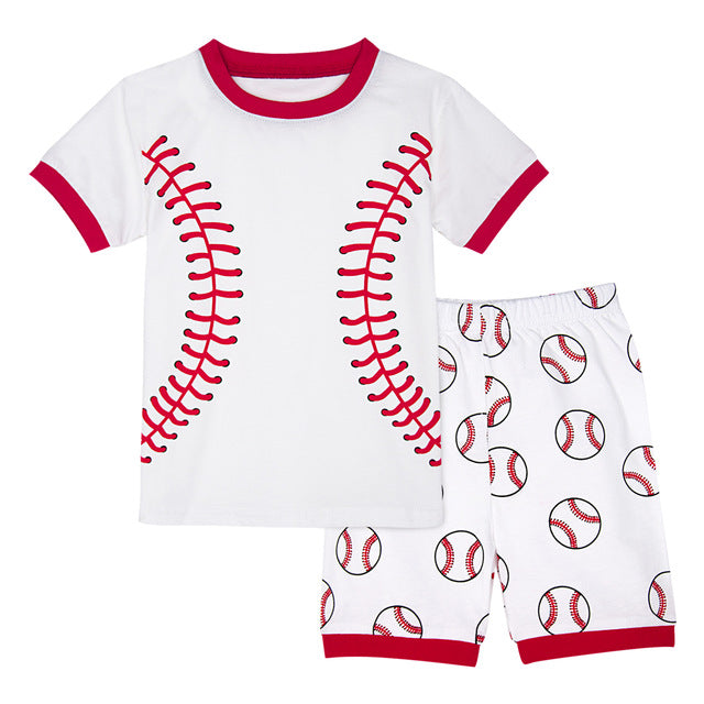 Dinosaur Football Sleepwear Set For Kids