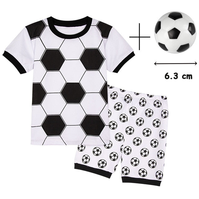 Dinosaur Football Sleepwear Set For Kids