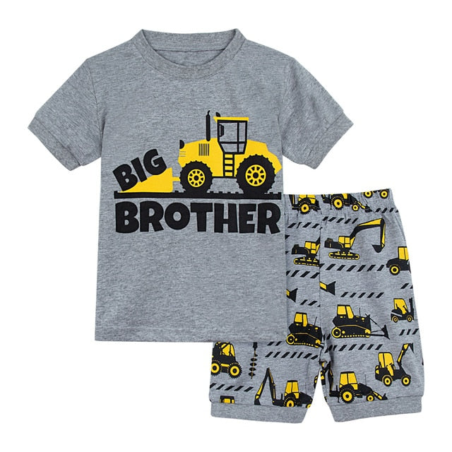 Dinosaur Football Sleepwear Set For Kids