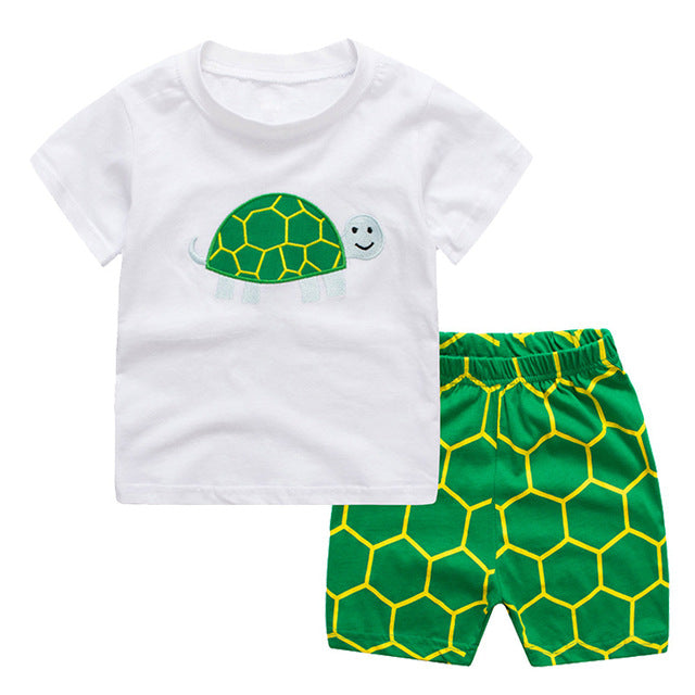 Summer Short-sleeved Children's Pajamas