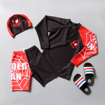 Two-Piece Spiderman Children Swimwear
