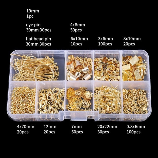 Mixed Jewelry Findings Material Beads