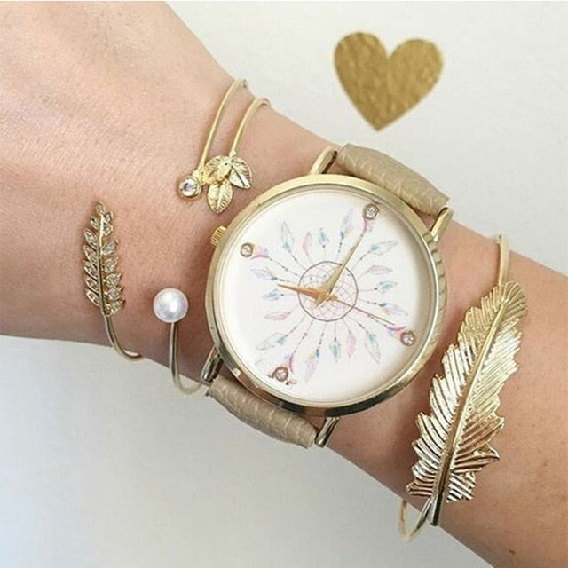 Open Silver Color Bracelet