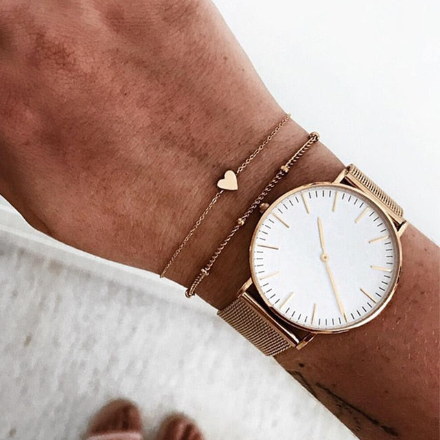 Open Silver Color Bracelet