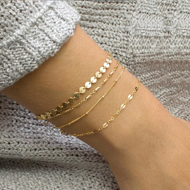 Open Silver Color Bracelet