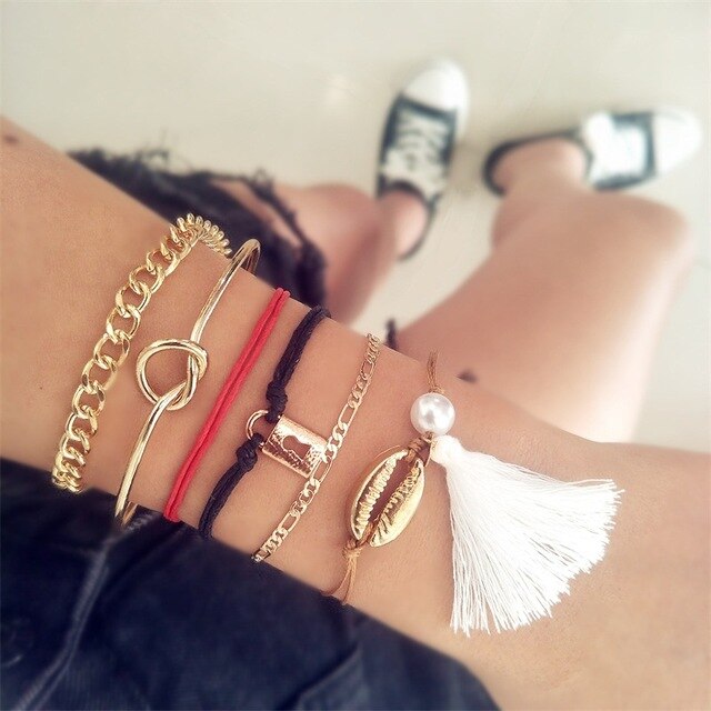 Open Silver Color Bracelet