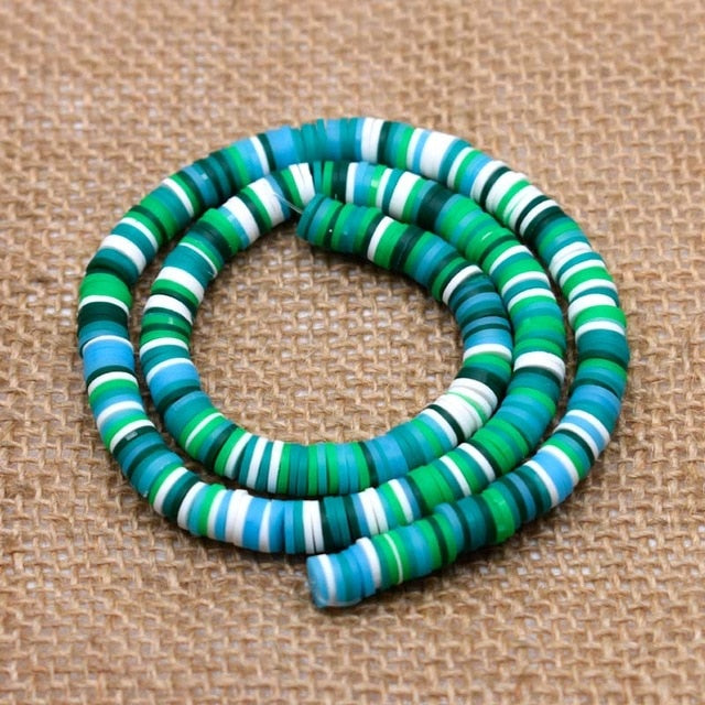 6mm Flat Round Polymer Clay Beads For Jewelry Making