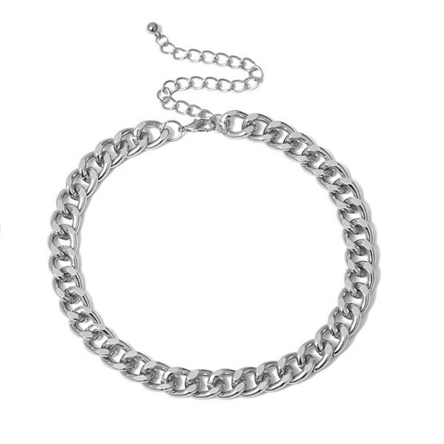 Aluminium Chain Choker Necklace