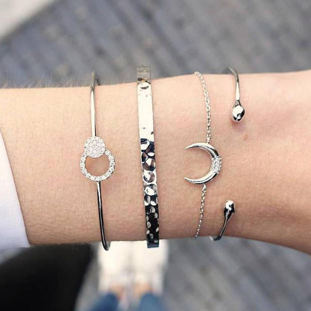 Metal Bracelet Set for Women
