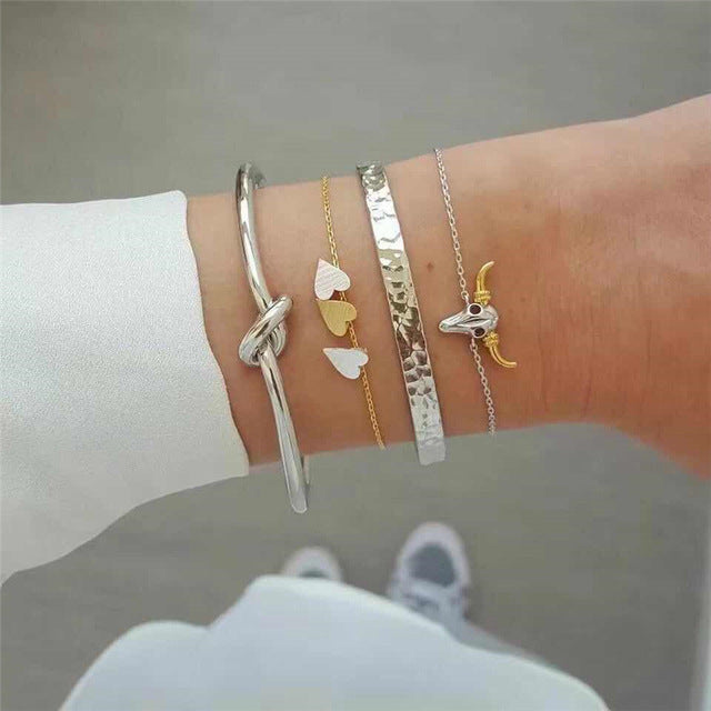 Metal Bracelet Set for Women