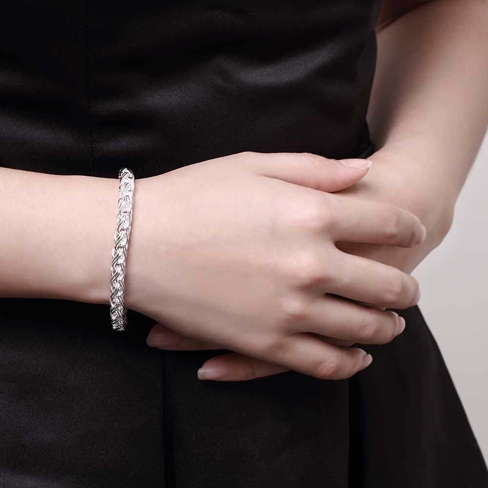 Silver Plated Women Bracelet